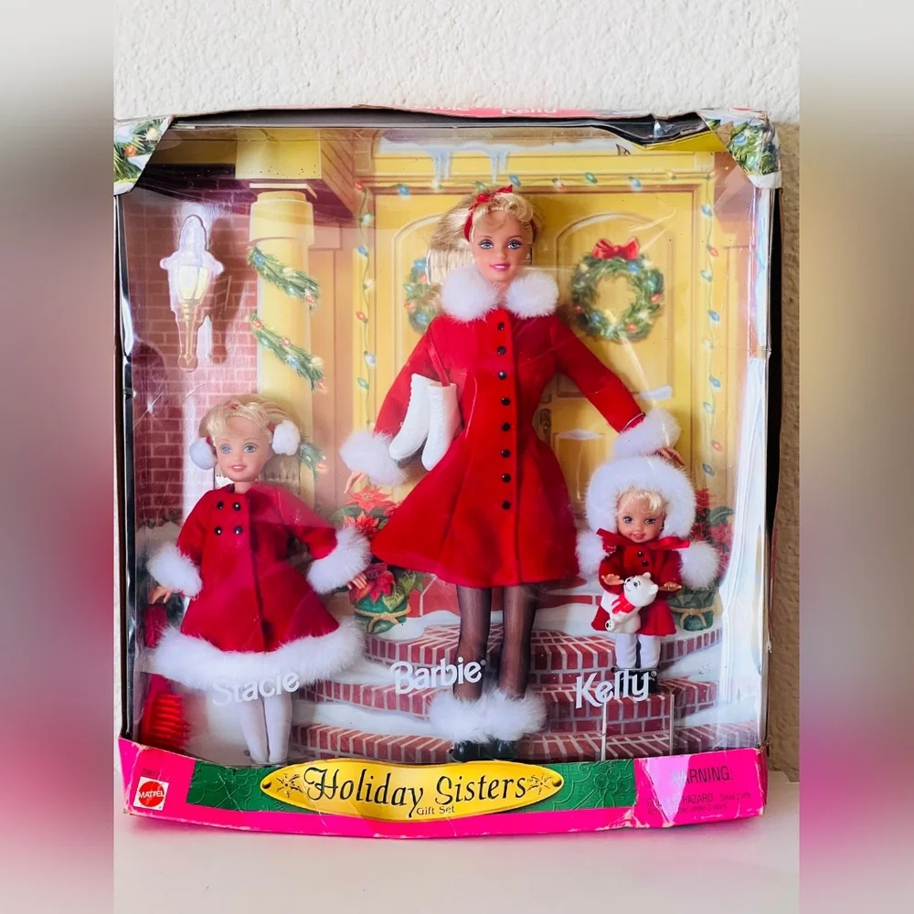 90s Vintage Holiday Sister Lot Vintage Barbie Stacie Kelly Doll - Picture 2 of 11